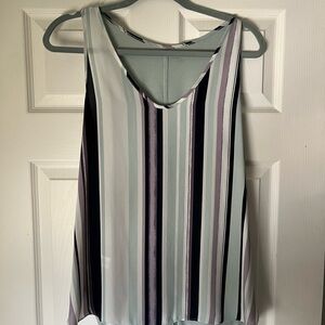 LOFT Multicolor Striped Tank Top